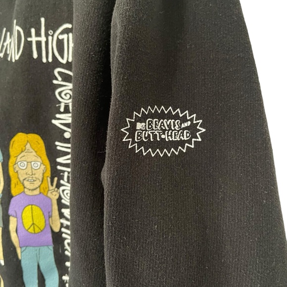 Vintage Stussy MTV Beavis & Butt-Head  Highland High Sweatshirt Small - Picture 6 of 12